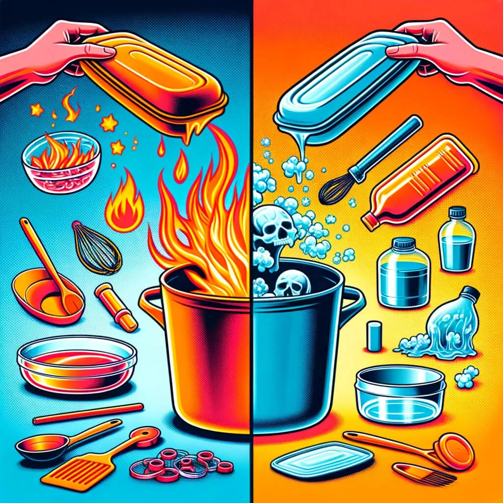 silicone kitchen utensils vs plastic kitchen utensils in hot water