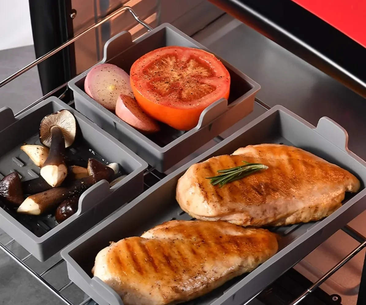 silicone baking pans in a bakeware